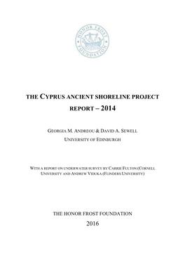 The Cyprus Ancient Shoreline Projectreport – 014The