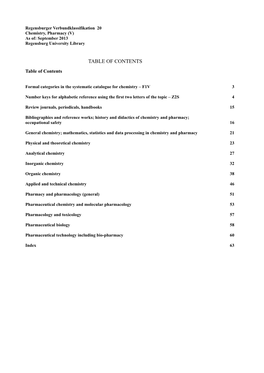 TABLE of CONTENTS Table of Contents