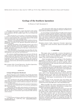 Geology of the Southern Apennines