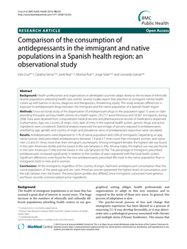 Comparison of the Consumption Of