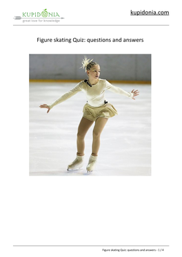 Figure Skating Quiz: Questions and Answers