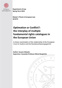 The Interplay of Multiple Fundamental Rights Catalogues in the European Union