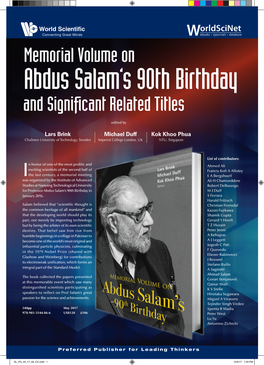 Memorial Volume on Abdus Salam’S 90Th Birthday and Significant Related Titles