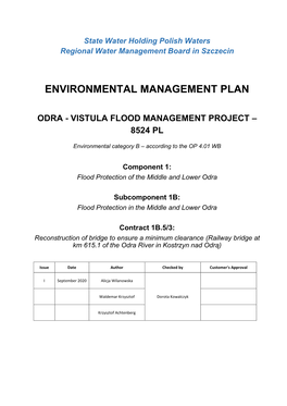 Environmental Management Plan