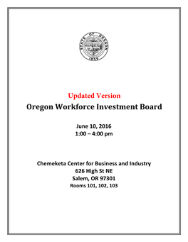 Oregon Workforce Investment Board