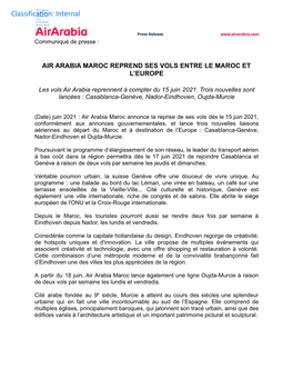 FINAL CP Air Arabia Maroc Reprise Des Vols.Docx