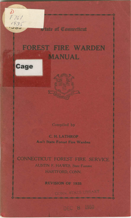 Forest Fire Warden Manual