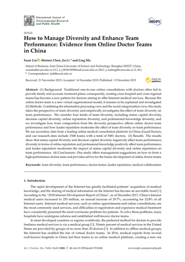 Evidence from Online Doctor Teams in China