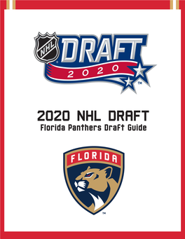 2020 NHL DRAFT Florida Panthers Draft Guide