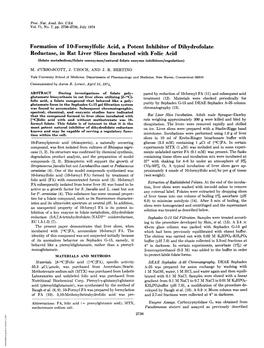 Formation of 10-Formylfolic Acid, a Potent Inhibitor of Dihydrofolate