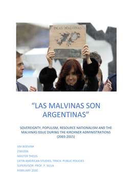 “Las Malvinas Son Argentinas”