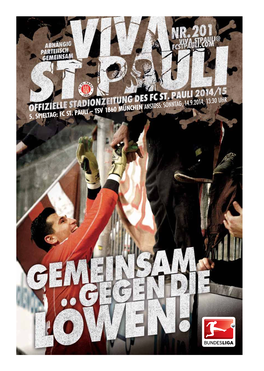 5. Spieltag: FC St. Pauli – Tsv 1860 München Anstoss