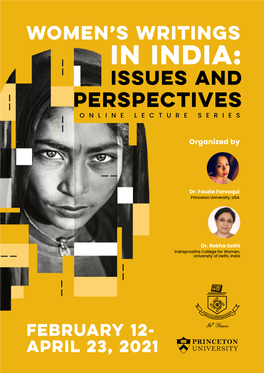 In India: Issues and Perspectives Online Lecture Series