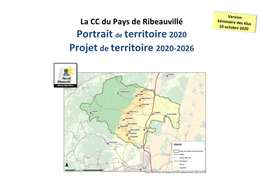 Portrait De Territoire2020 Projetde Territoire 2020-2026
