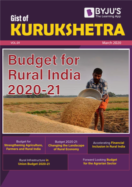 Budget for Rural India 2020-21