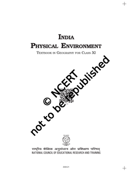 India Physical Environment Textbook in Geography for Class Xi