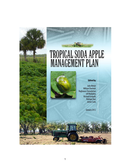 Tropical Soda Apple Management Plan January 2012