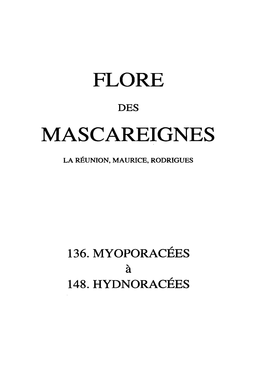 136. Myoporacées À 148. Hydnoracées