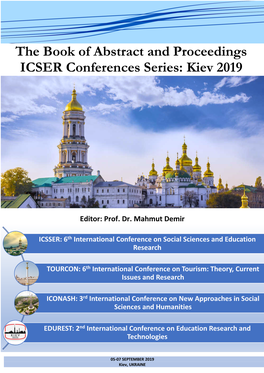 The Book of Abstract and Proceedings ICSER Conferences Series: Kiev 2019