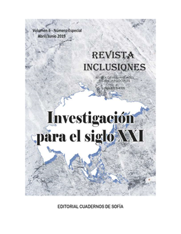 Revista Inclusiones Issn 0719-4706 Volumen 6 – Número Especial – Abril/Junio 2019