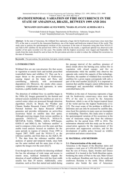 Spatiotemporal Variation of Fire Occurrence in the State of Amazonas, Brazil, Between 1999 and 2016