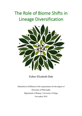 The Role of Biome Shifts in Lineage Diversification