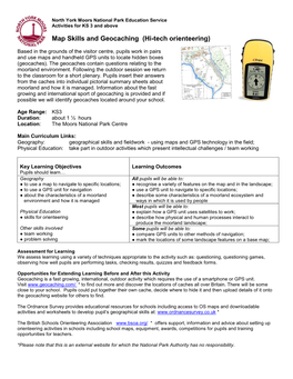 Map Skills and Geocaching (Hi-Tech Orienteering)