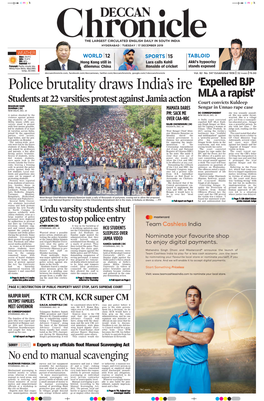 Police Brutality Draws India's