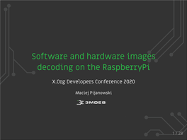 Software and Hardware Images Decoding on the Raspberrypi.Pdf