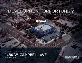 Development Opportunity for Sale │ Campbell, California