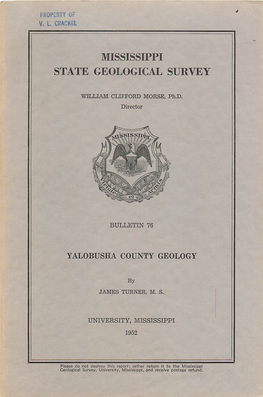Yalobusha County Geology