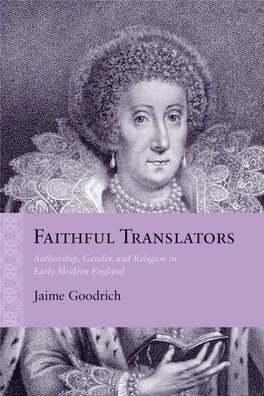 Faithful Translators: Authorship, Gender, and Religion in Early