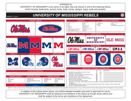 University of Mississippi Rebels