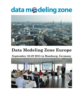 Data Modeling Zone Europe September 28-29 2015 in Hamburg, Germany
