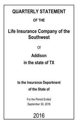 Life Insurance Company of the Southwest