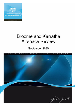 Broome and Karratha Airspace Review