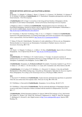PEER-REVIEWED ARTICLES and CHAPTERS in BOOKS: 2014 B
