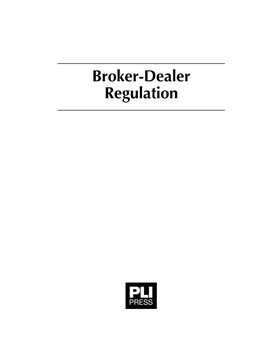 239474 FM (Vol. 1) Broker-Dealer Regulation P1 1