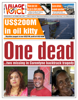 Two Missing in Corentyne Backtrack Tragedy