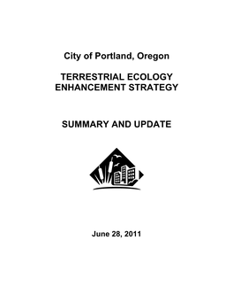 TEES Summary and Update June 28, 2011 I