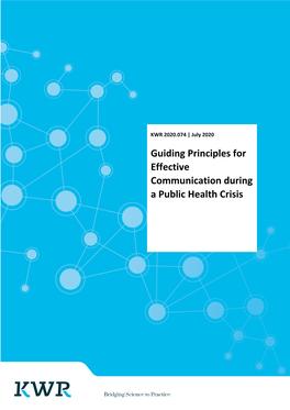 Guiding Principles for Effective Communication During a Public Health Crisis