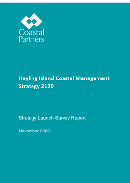 Hayling Island Coastal Management Strategy 2120