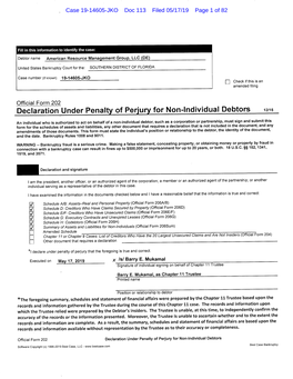 Case 19-14605-JKO Doc 113 Filed 05/17/19 Page 1 of 82