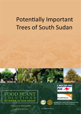 Potentially Important Trees of South Sudan