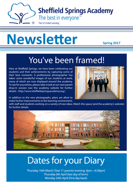 Sheffield Springs Academy Newsletter