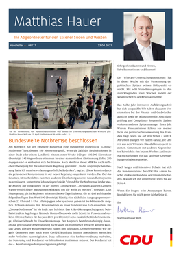 Newsletter 2021-06 Matthias Hauer Mdb.Pub