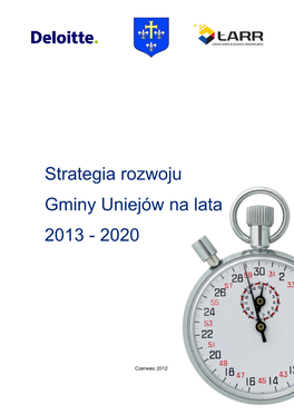 Strategia Rozwoju Gminy Uniejów Na Lata 2013 – 2020