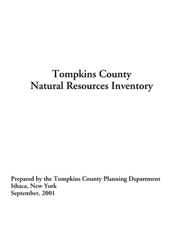 Tompkins County Natural Resources Inventory
