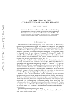 An Easy Proof of the Stone-Von Neumann-Mackey Theorem