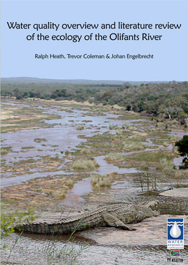 Water Quality Overview and Literature Review of the Ecology of the Olifants River
